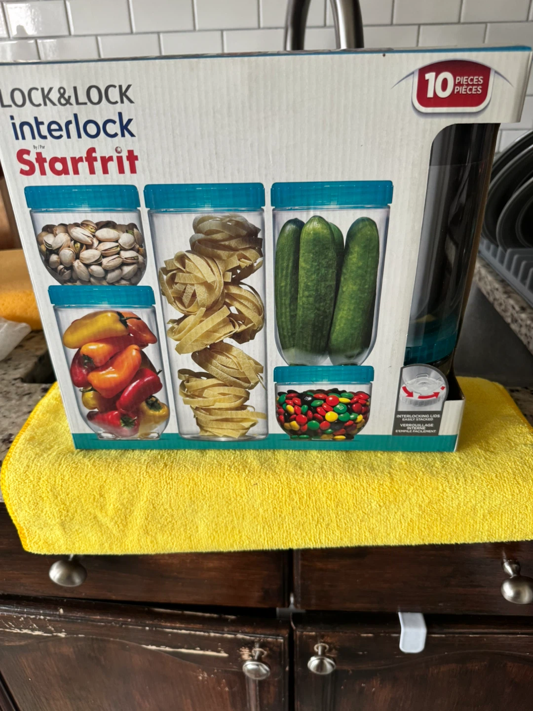 Lock & Lock Interlock Starfrit 10-Piece Food Storage Set