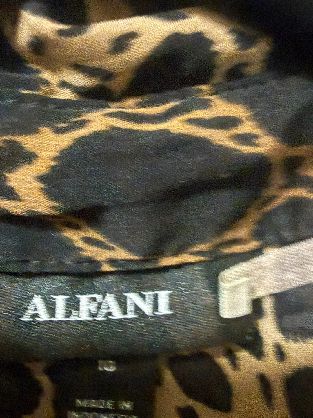 Alfani Leopard Print Button-Down Shirt Dress Size 10 - photo 5