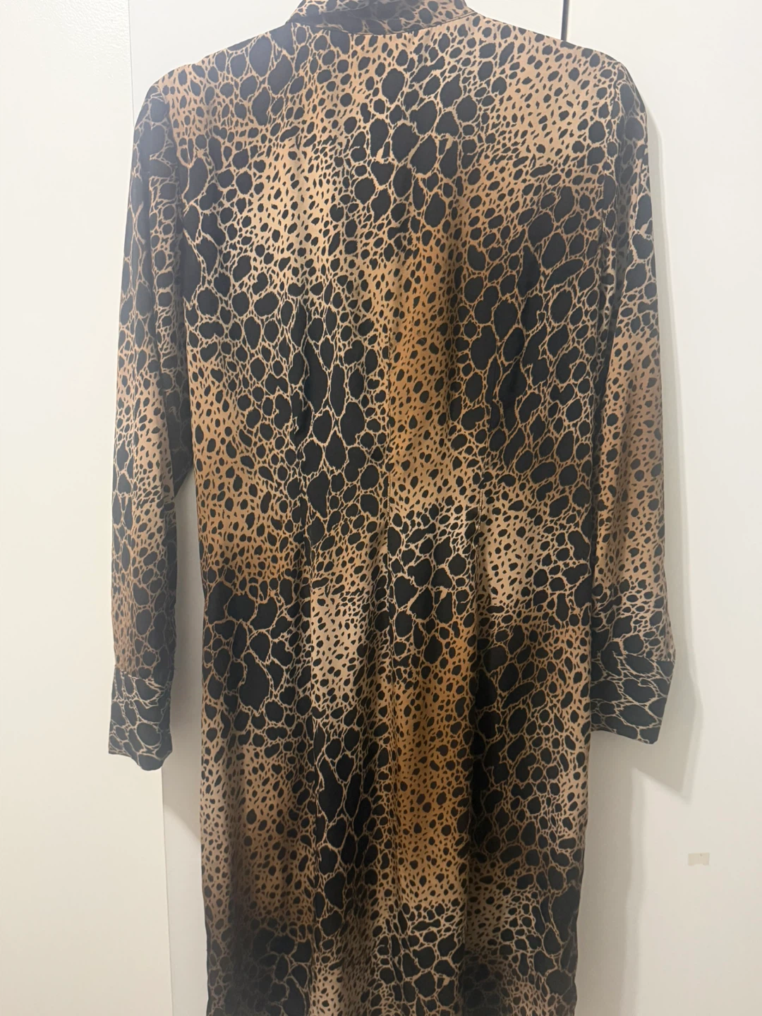 Alfani Leopard Print Button-Down Shirt Dress Size 10 - photo 3