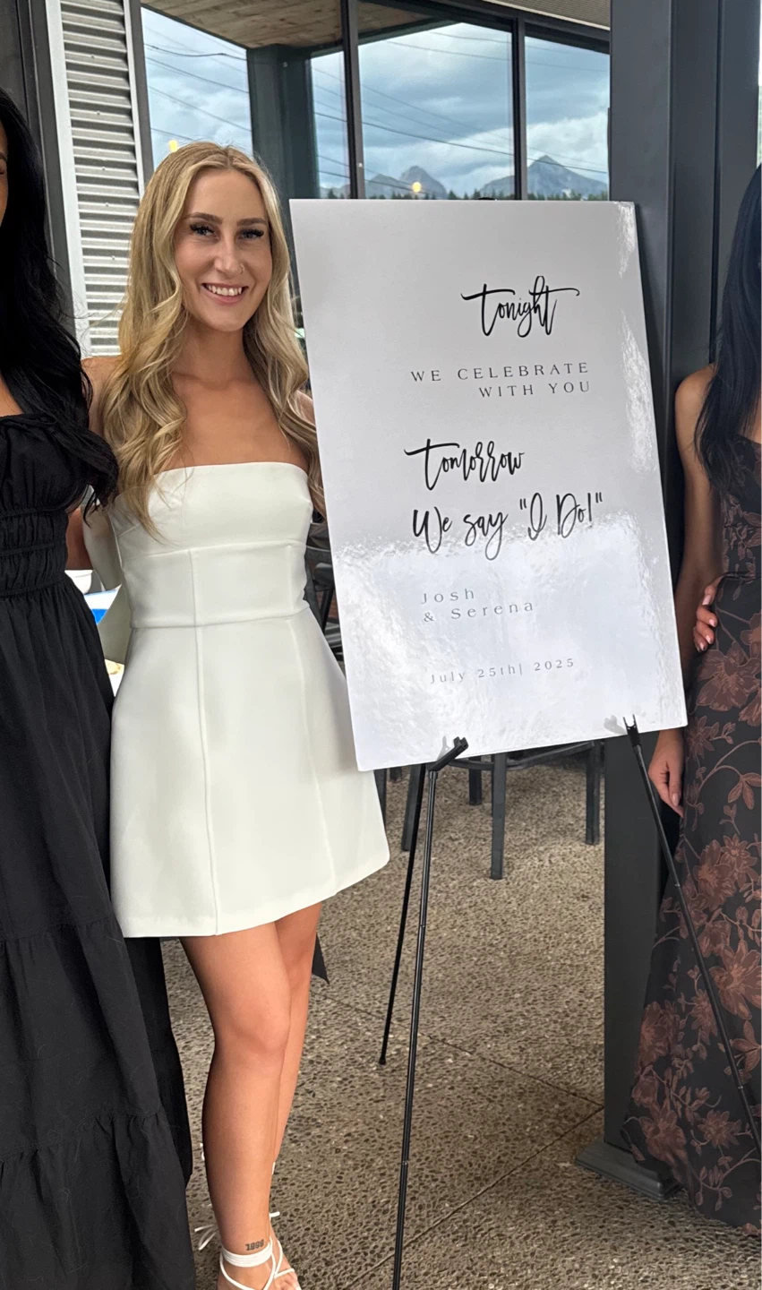 White zara strapless bow mini dress - photo 3