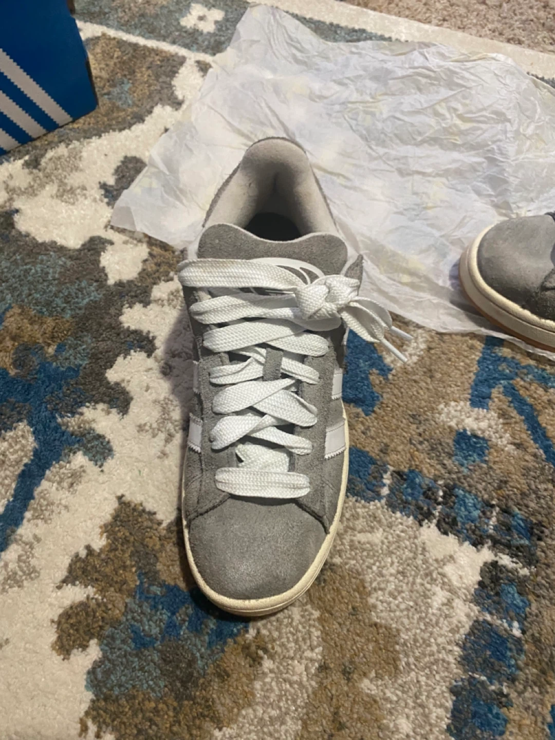 Adidas Campus Grey Suede Sneakers Men's US 8.5 - photo 3