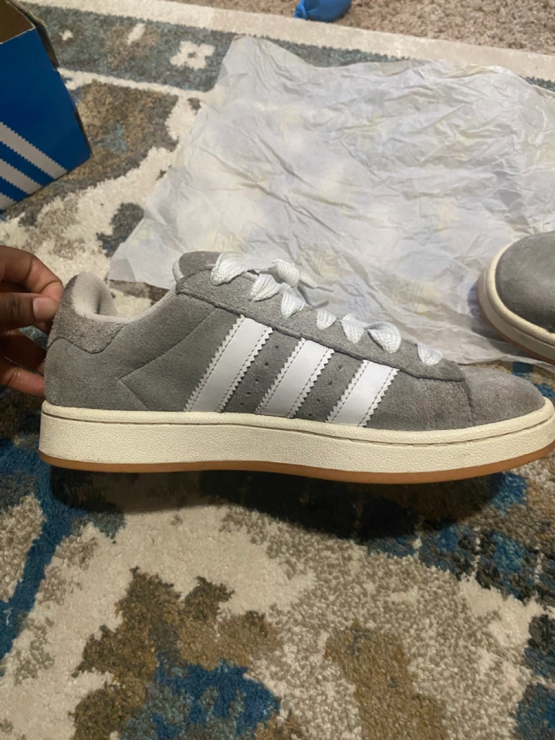 Adidas Campus Grey Suede Sneakers Men's US 8.5 - photo 2