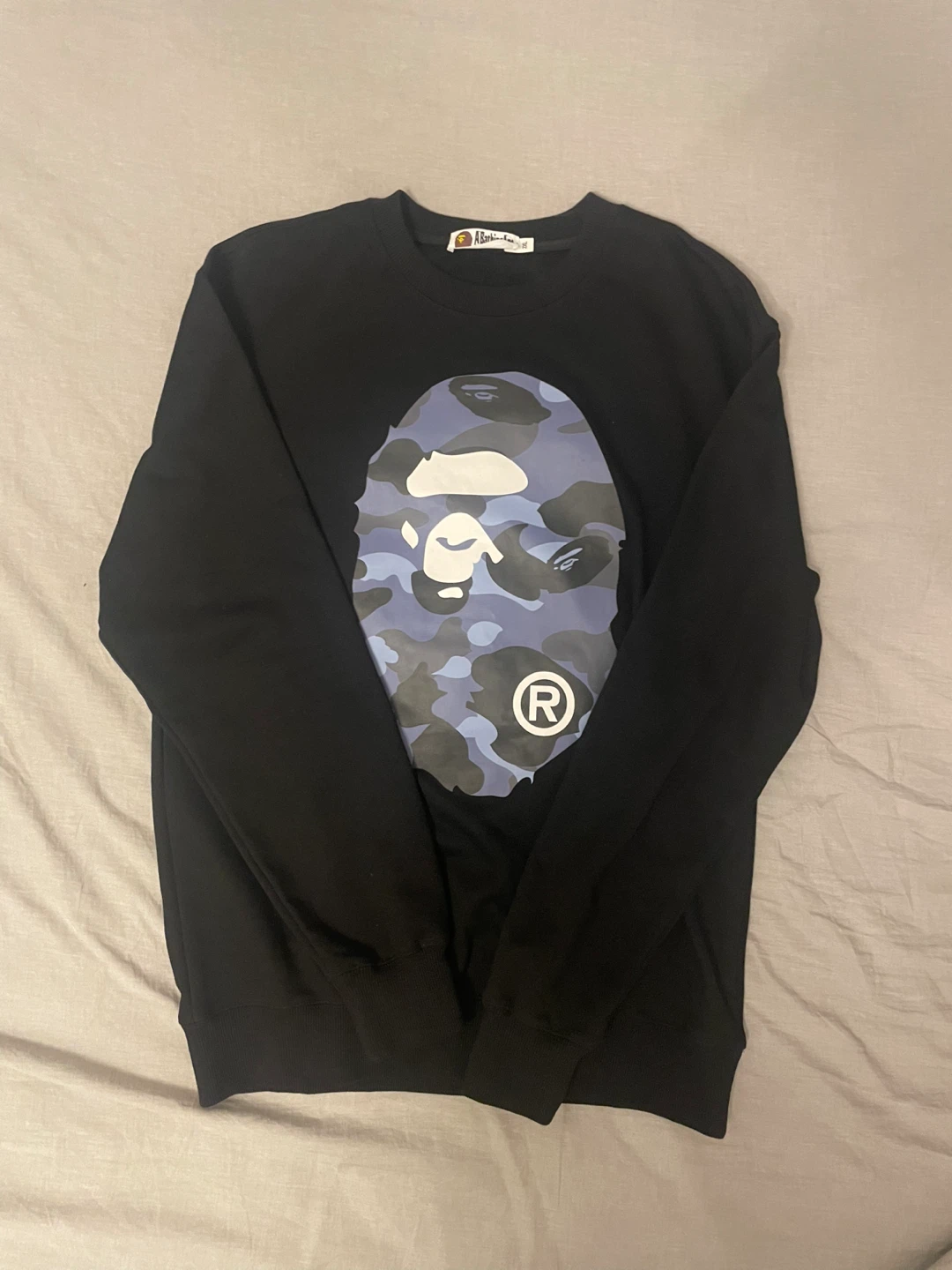 BAPE Black Crewneck Sweatshirt