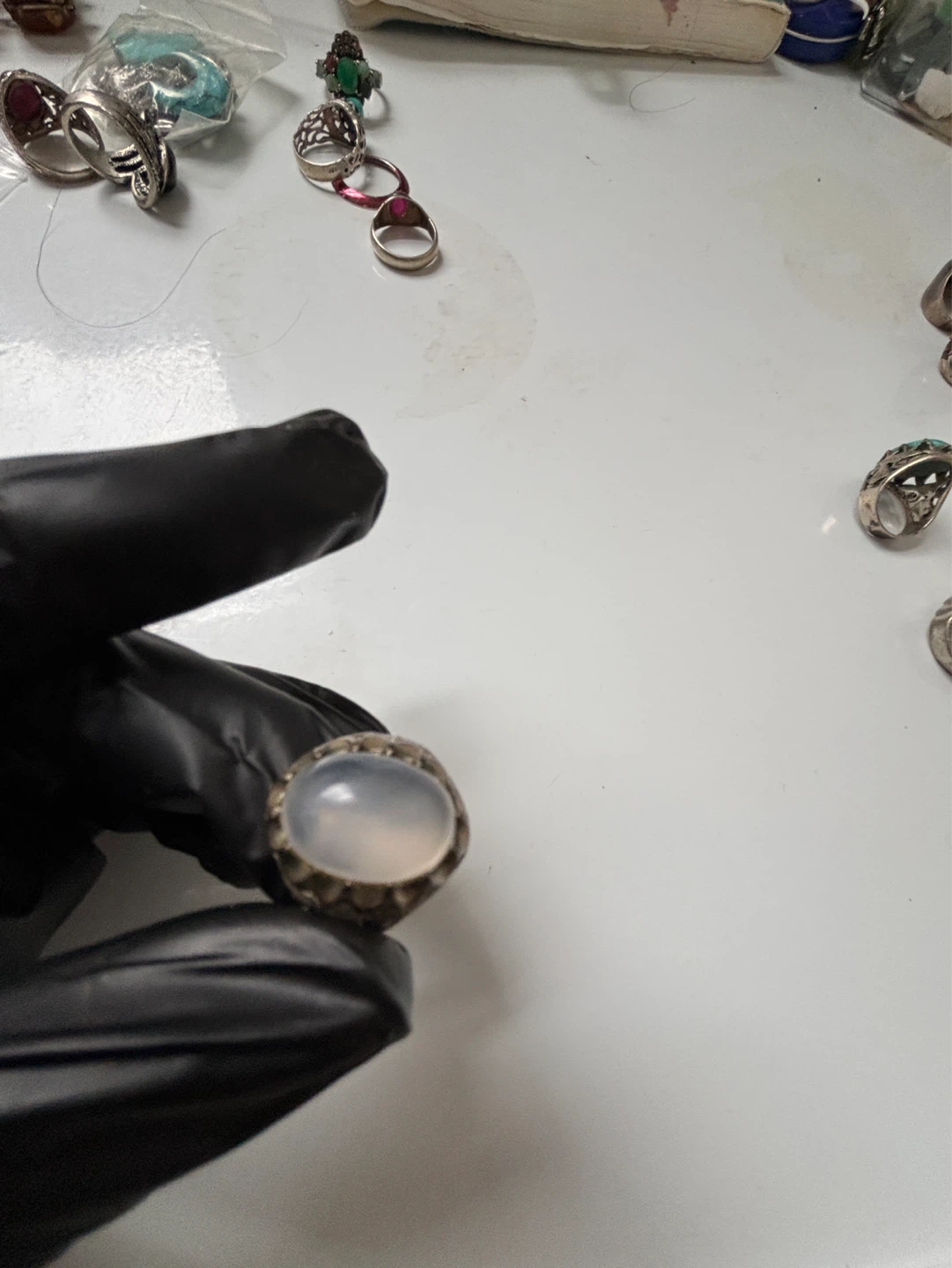 Vintage Ring with Oval Stone - photo 2
