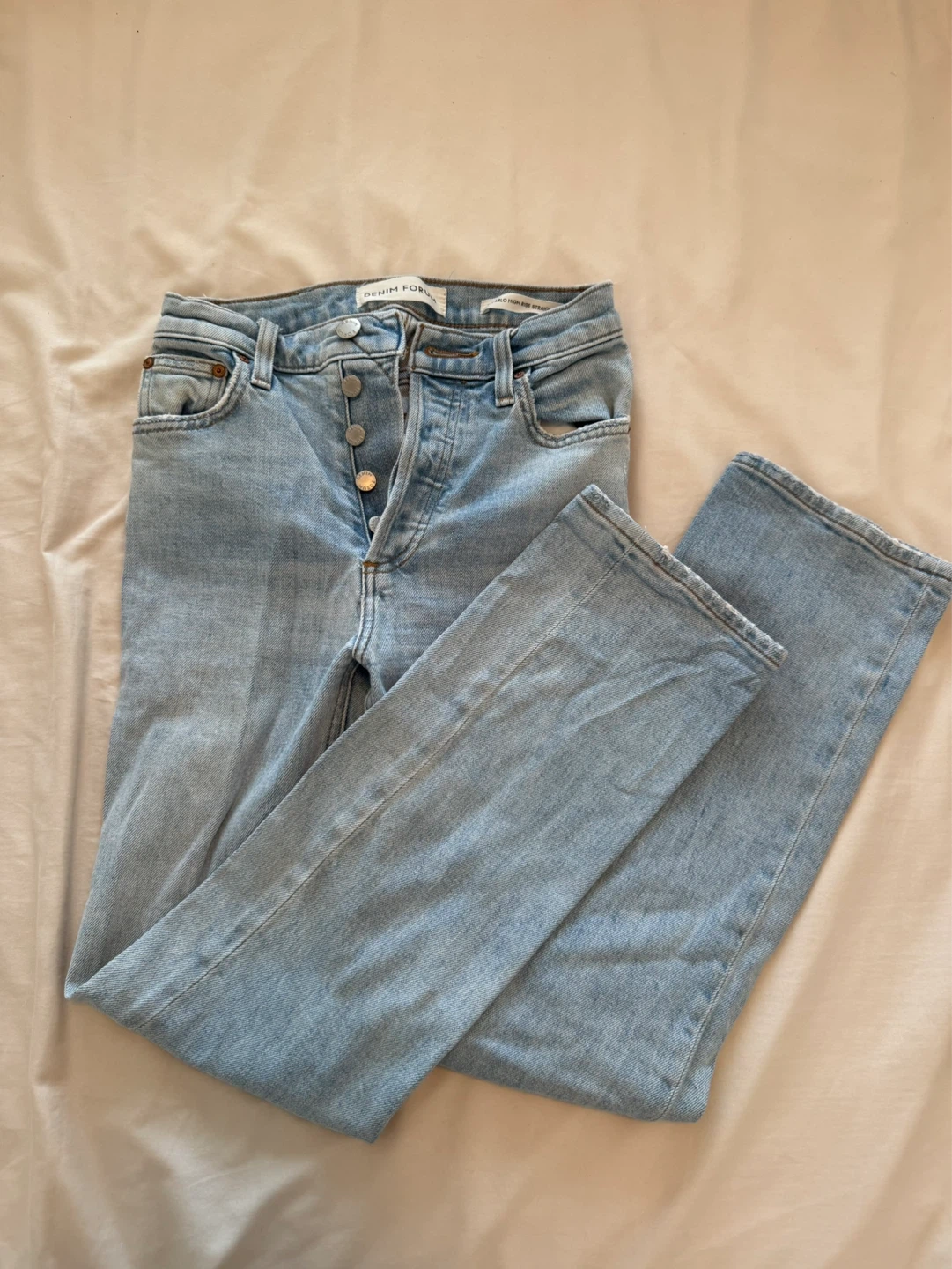Denim forum arlo high rise straight jeans - photo 2