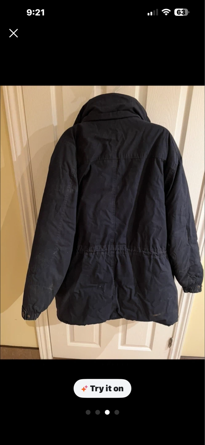 Navy Blue Winter Parka Jacket - photo 2