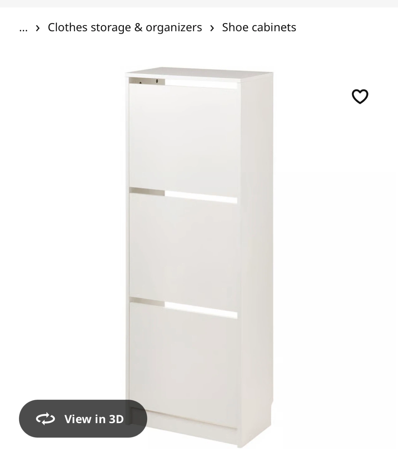 White Tall Shoe Cabinet Organizer - photo 2