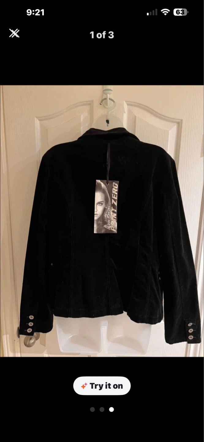 Black Velvet Blazer XL - photo 2