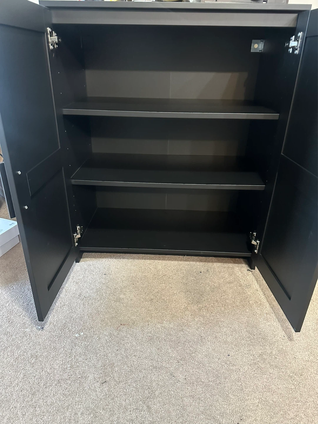 IKEA HEMNES 2-Door Cabinet - Black - photo 3
