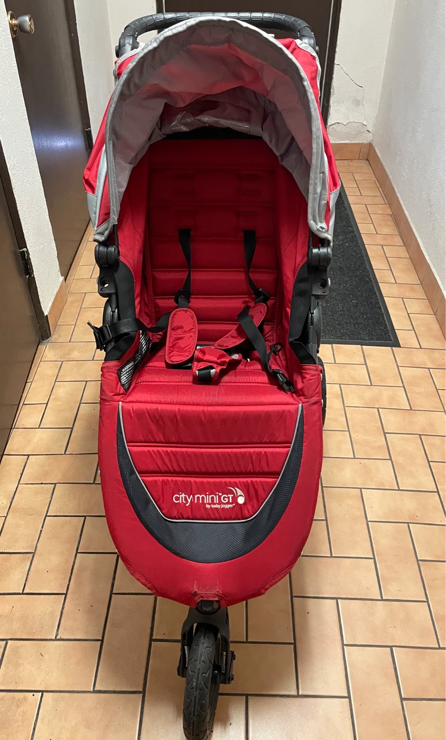 Baby Jogger City Mini GT Stroller - Red with stroller Bag