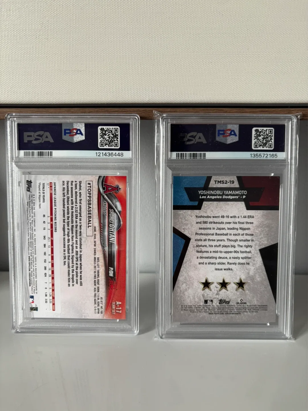 2018 Topps Shohei Ohtani & 2024 Topps Yoshinobu Yamamoto Lot - photo 2