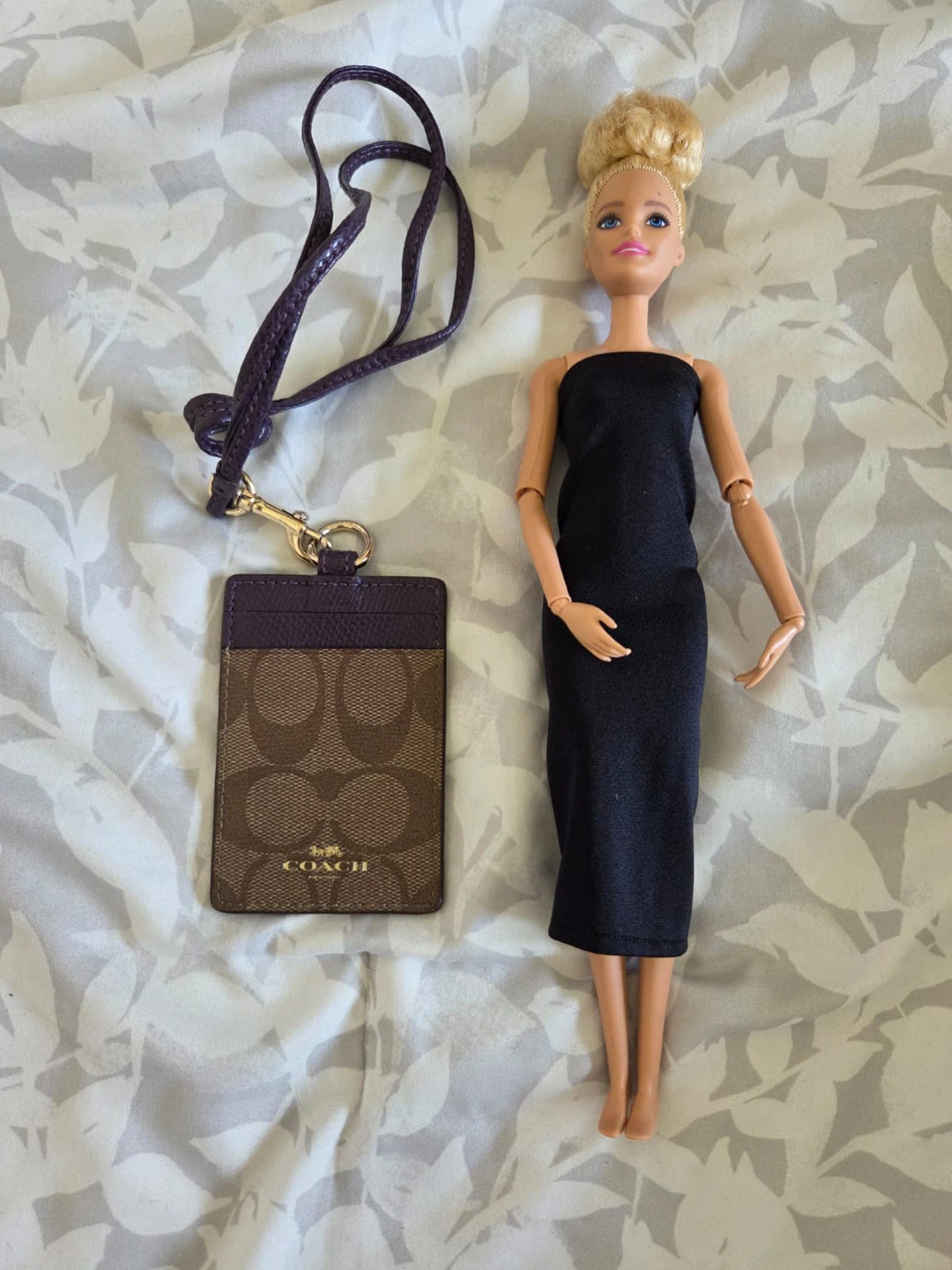 Coach Signature Canvas Card Holder with Lanyard - photo 4