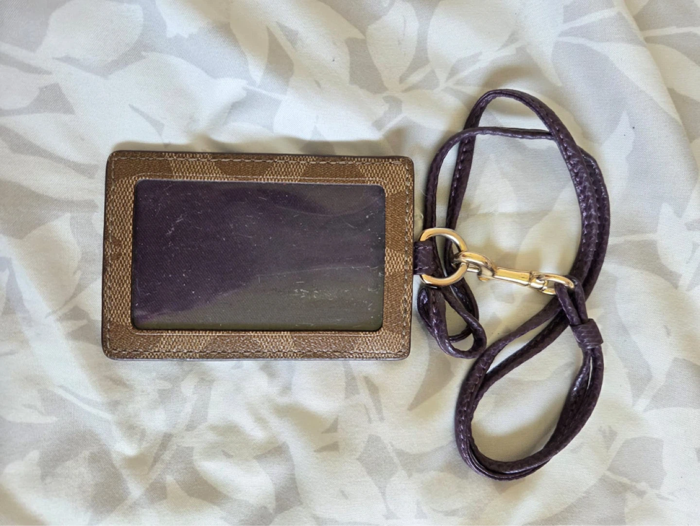 Coach Signature Canvas Card Holder with Lanyard - photo 3