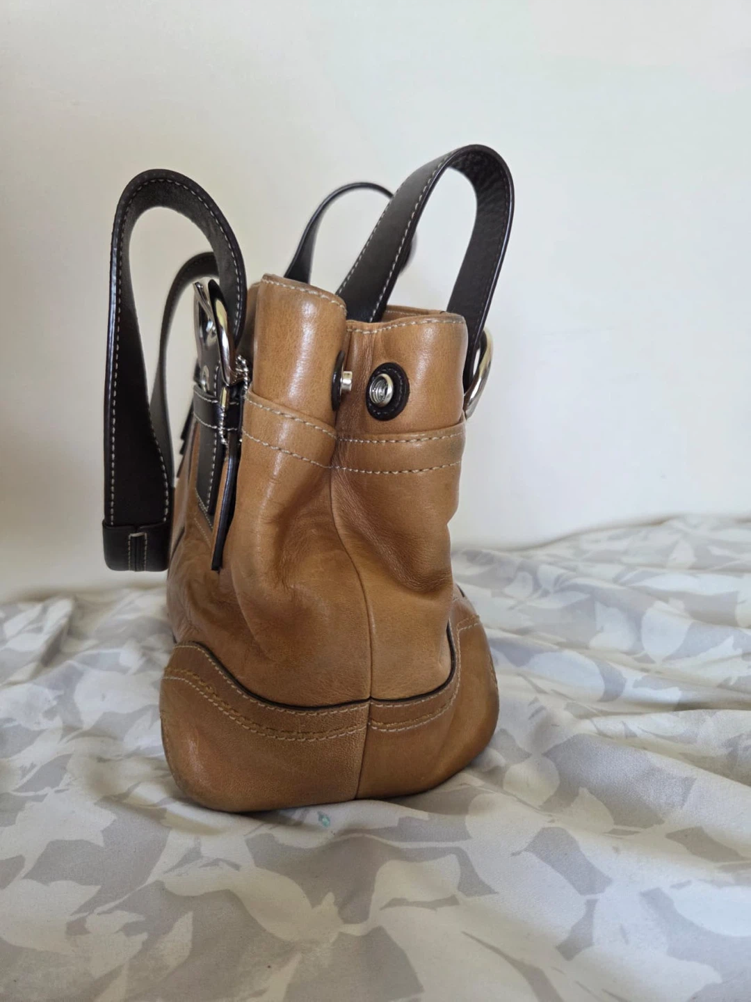 Coach Leather Hobo Bag - Tan - photo 4