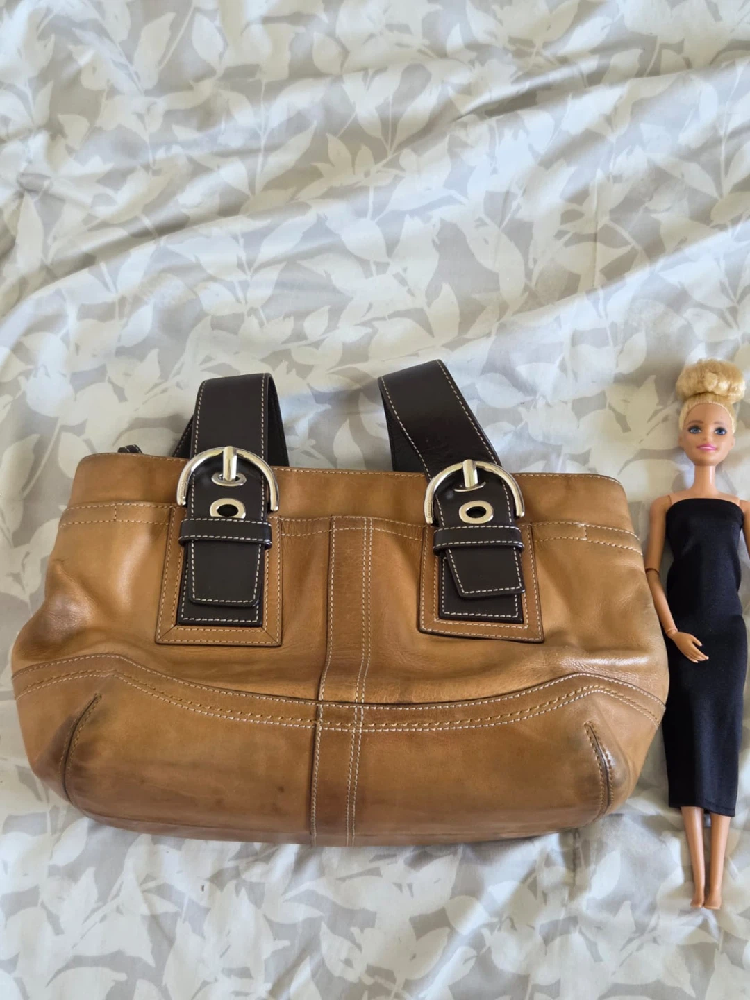 Coach Leather Hobo Bag - Tan - photo 3