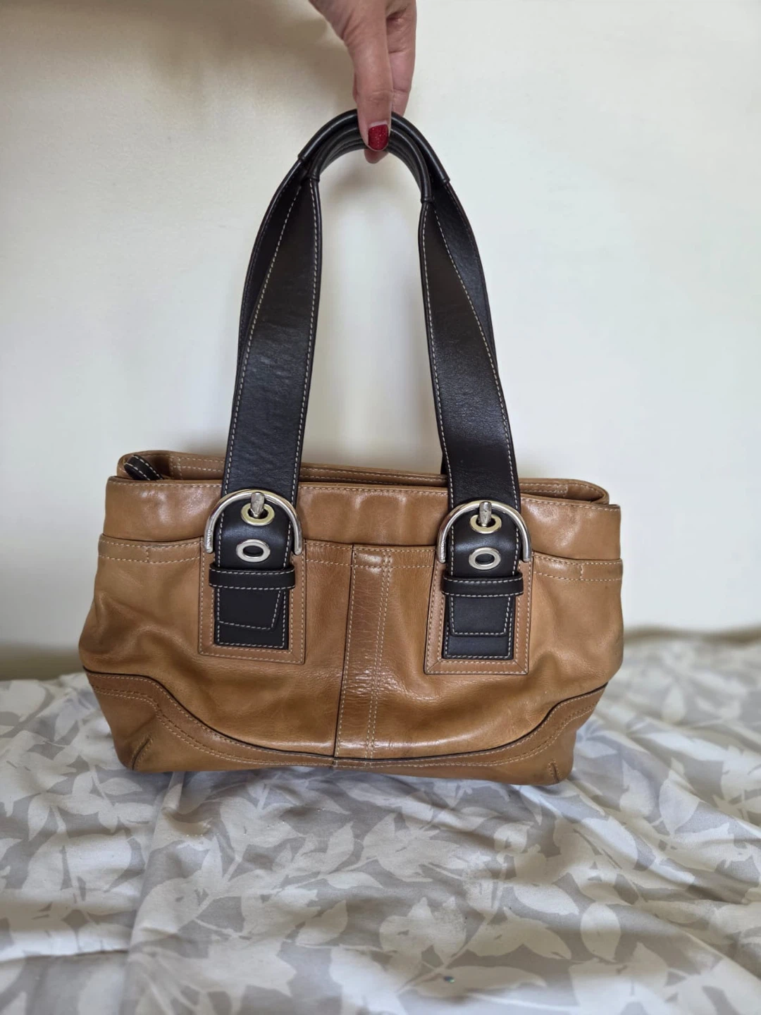 Coach Leather Hobo Bag - Tan - photo 2