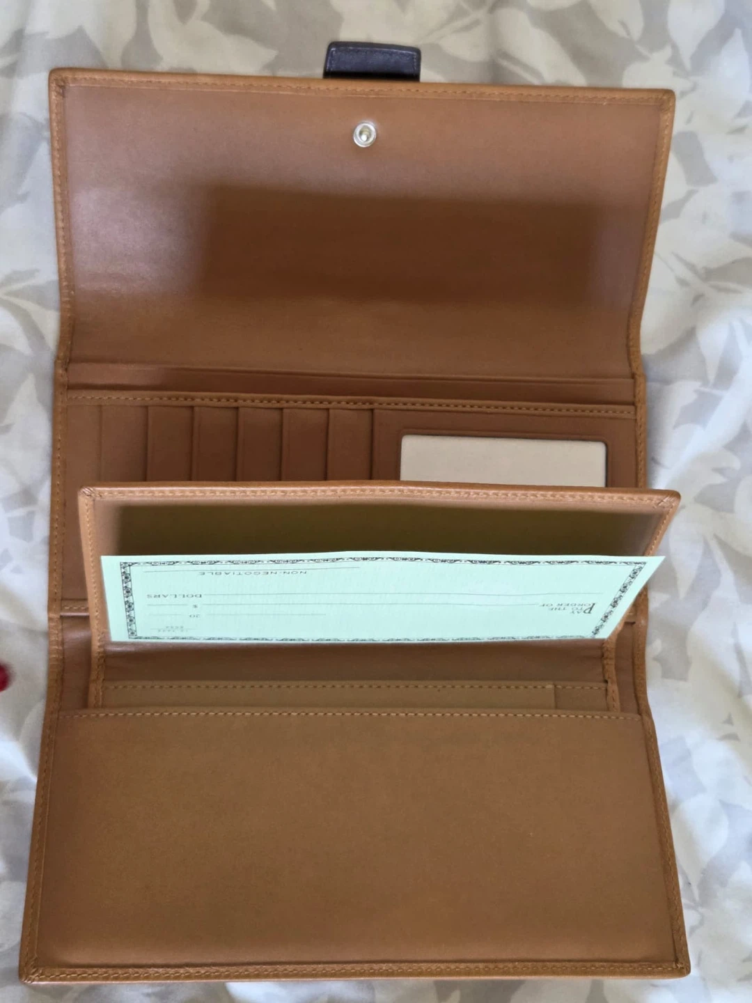 Coach Tan Leather Buckle Wallet - photo 5