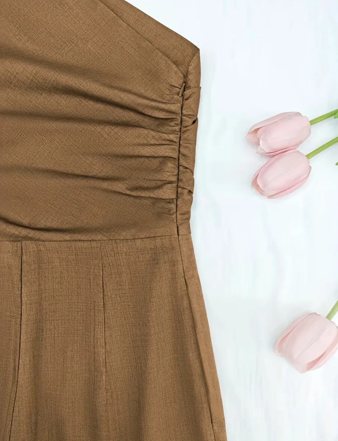 New Brown One-Shoulder Jumpsuit - photo 4