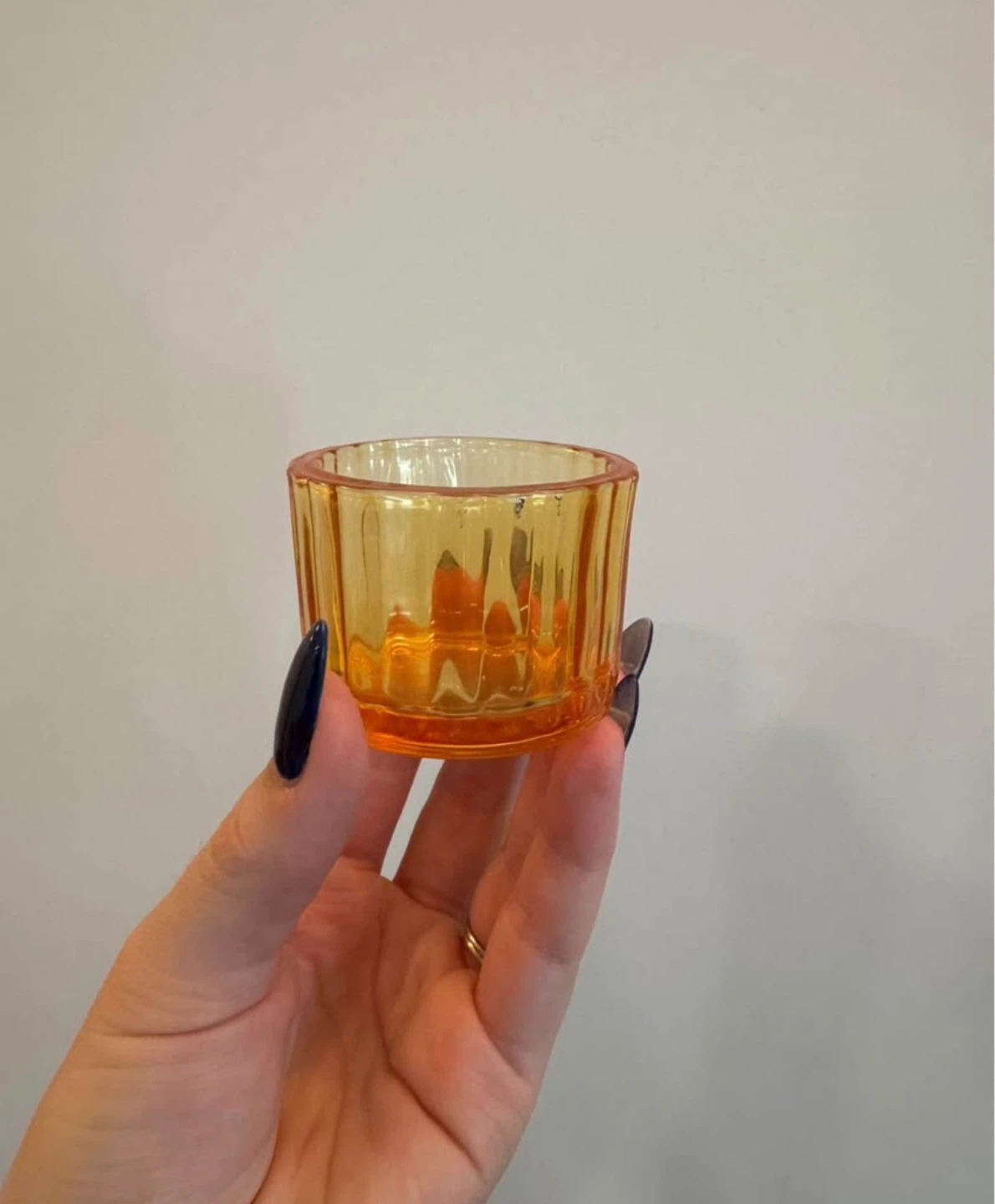 Yellow Tea light holders