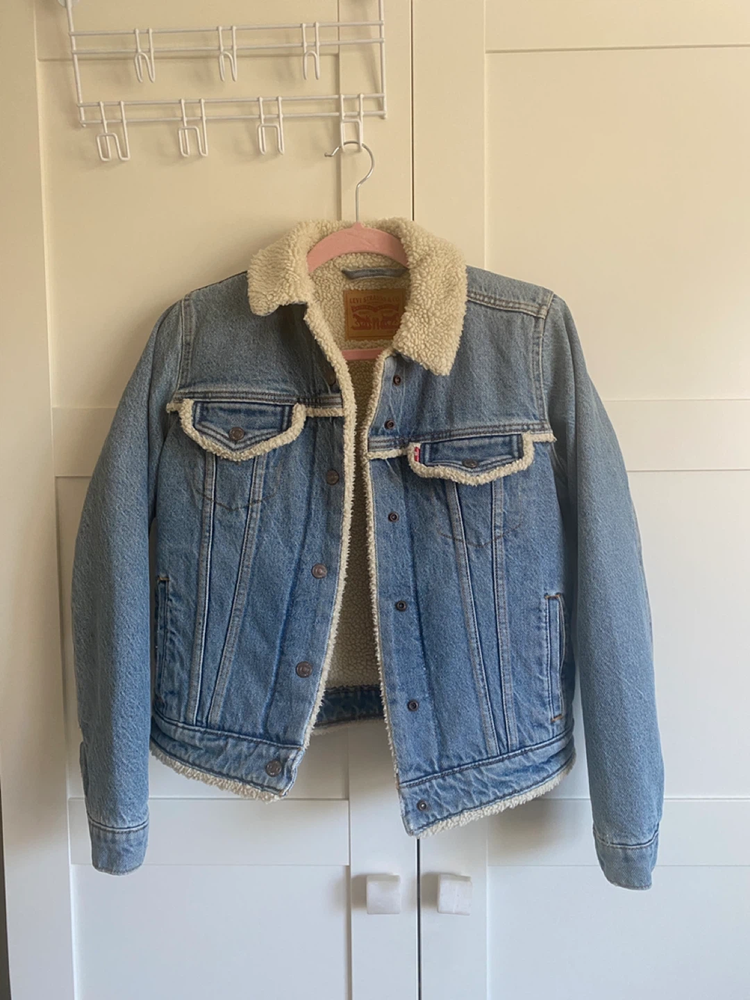 Vintage Levi's Sherpa Lined Denim Trucker Jacket