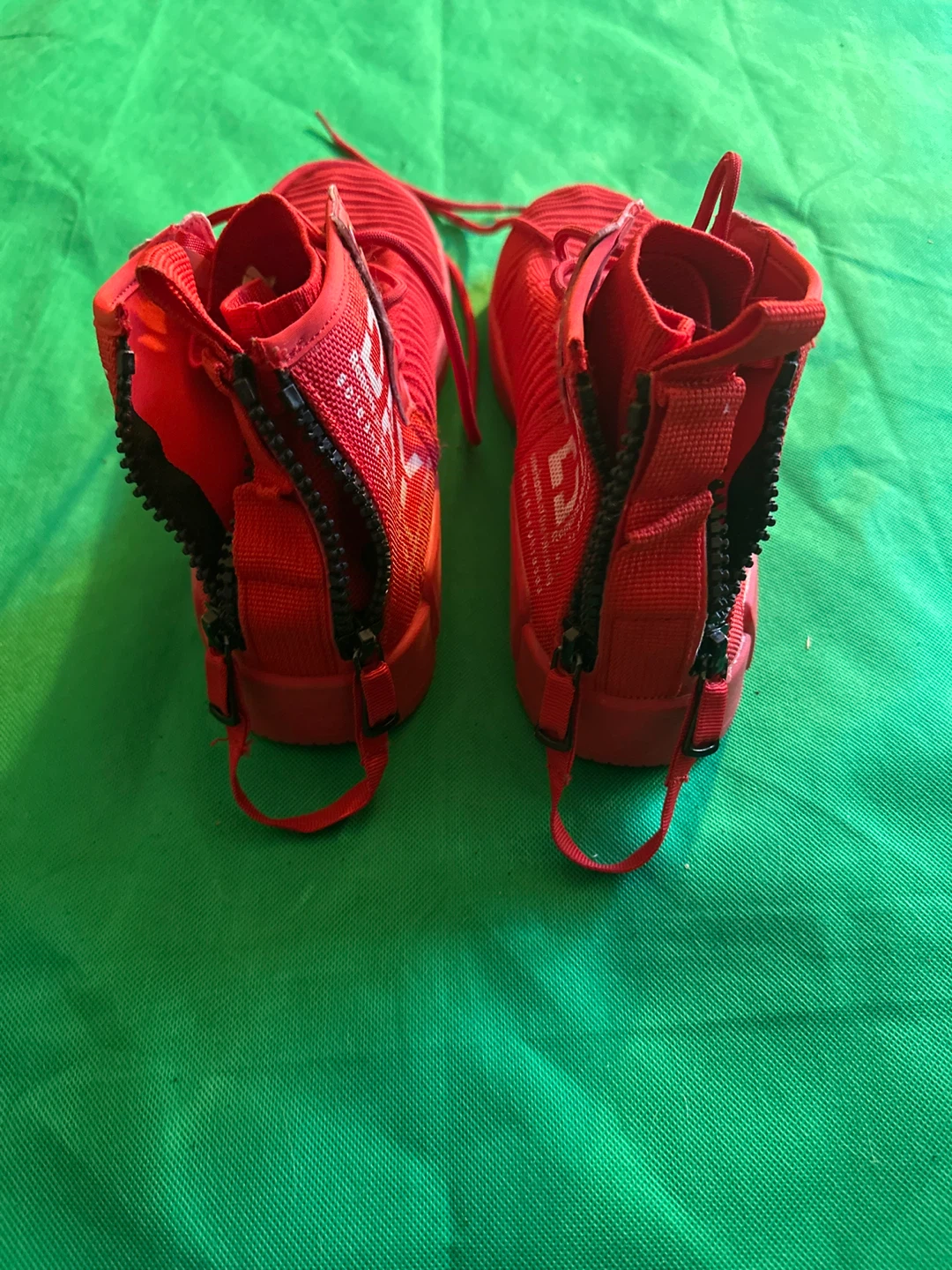 Red High Top Fashion Sneakers - photo 3