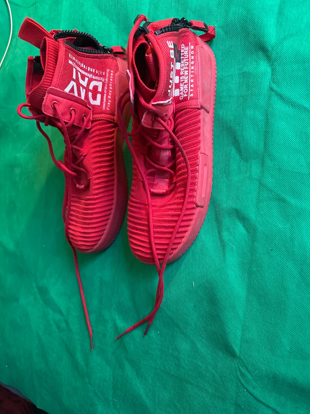 Red High Top Fashion Sneakers - photo 5