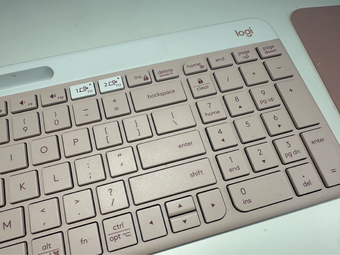 Logi wireless Bluetooth Keyboard - Pink - photo 2