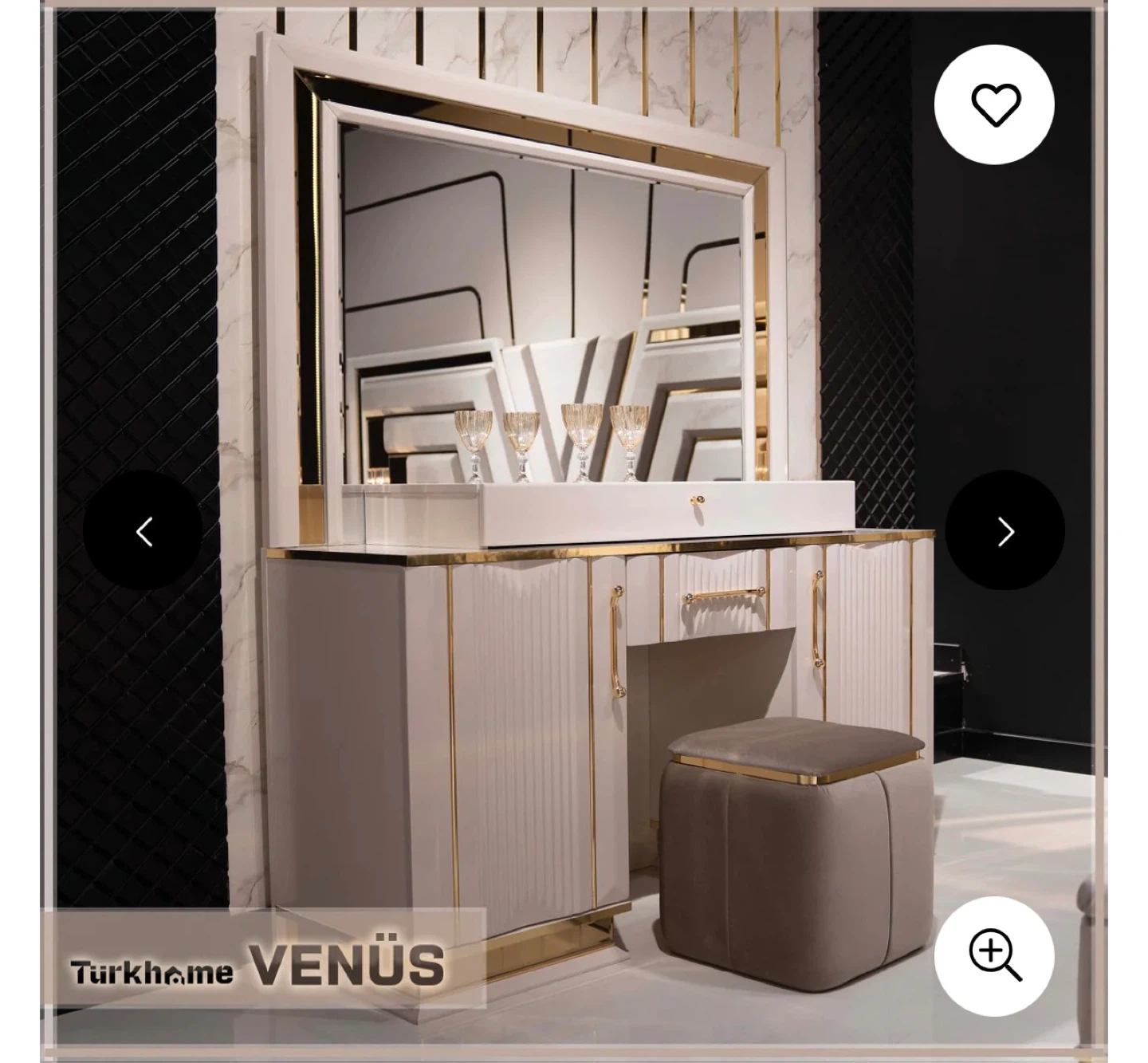 Turkhome VENÜS Pouf Stool