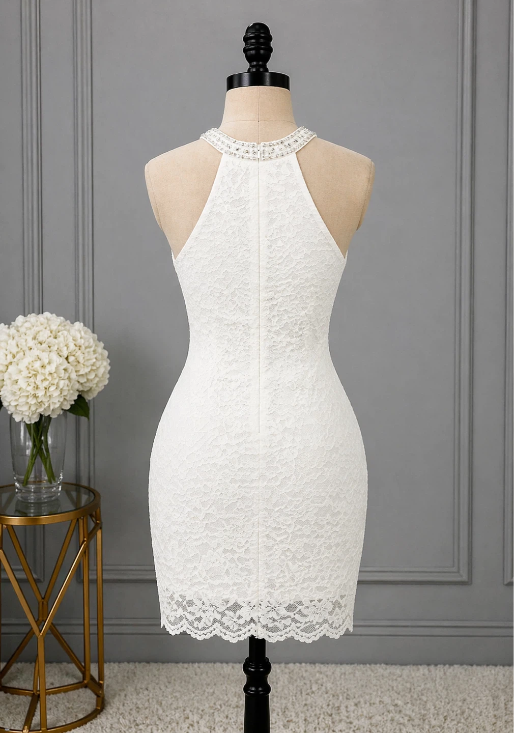 David’s Bridal Halter Wedding Dress - photo 2