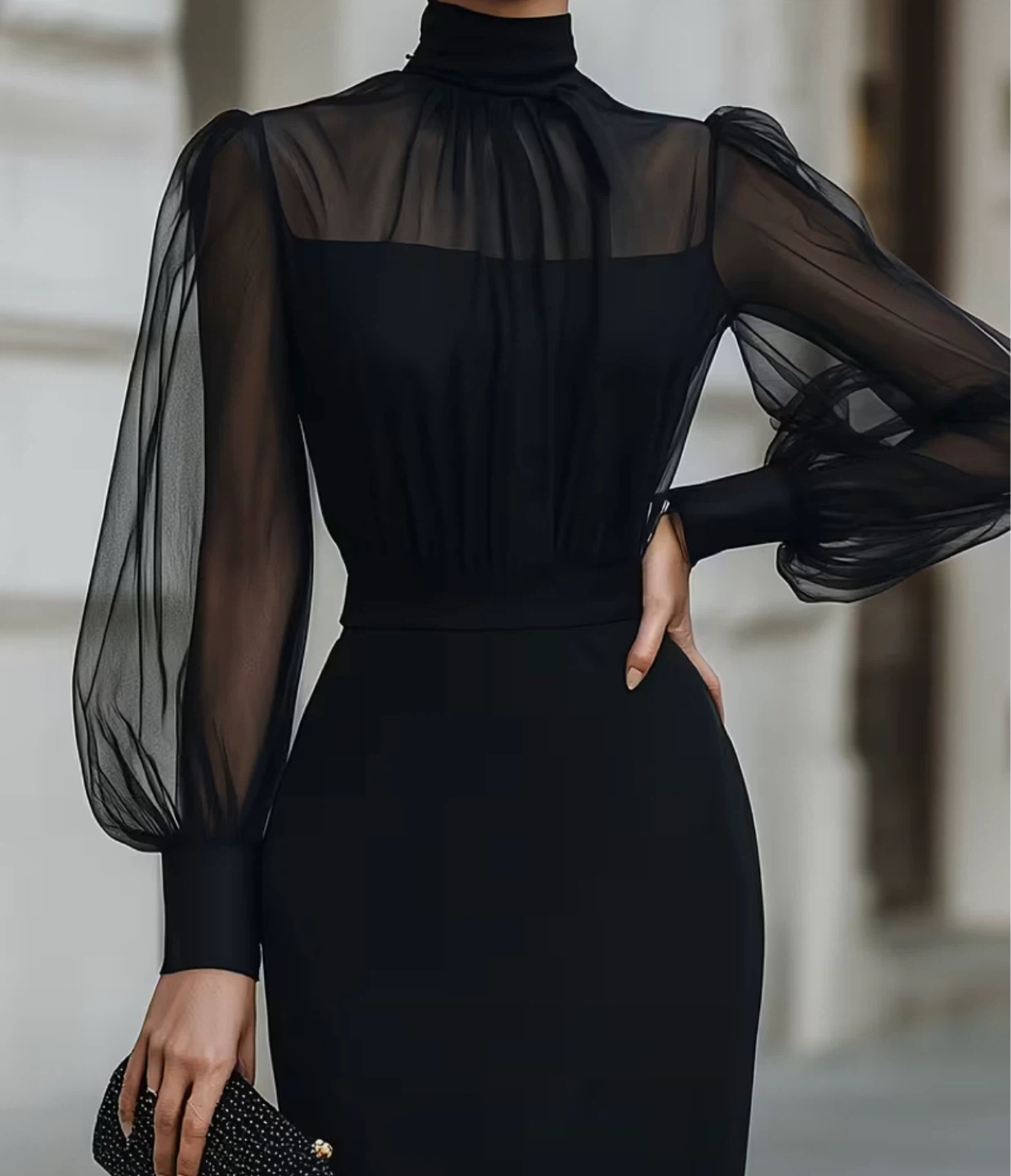 New Black Midi Dress - photo 2