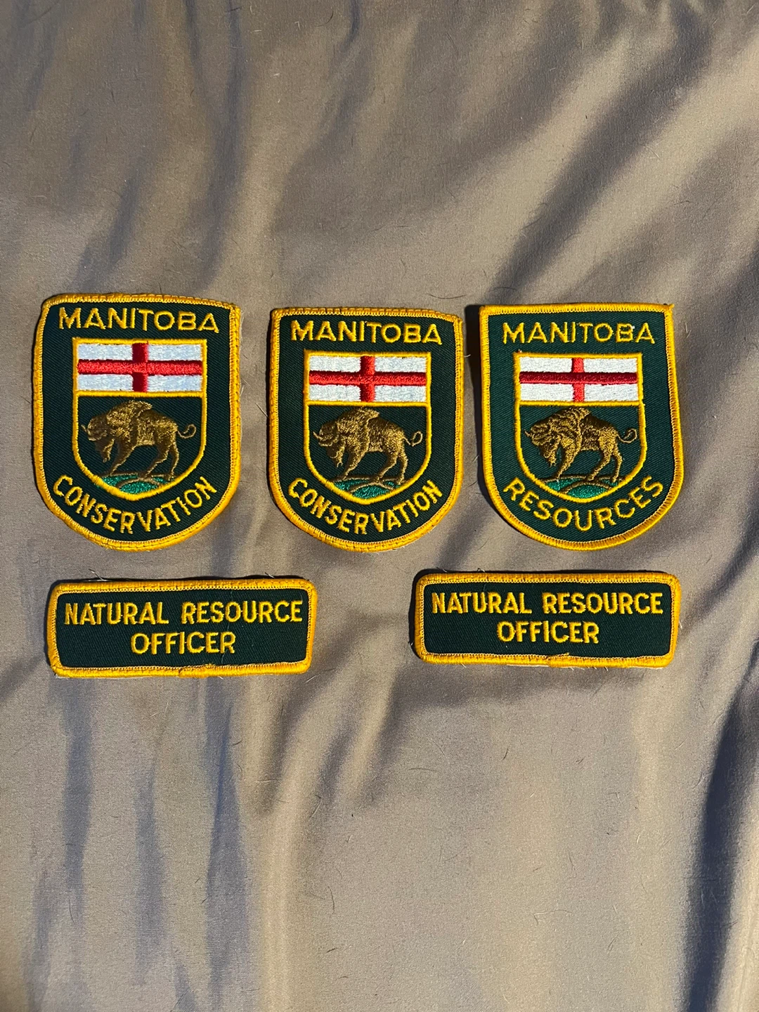 Vintage Manitoba Natural Resource Officer Patches