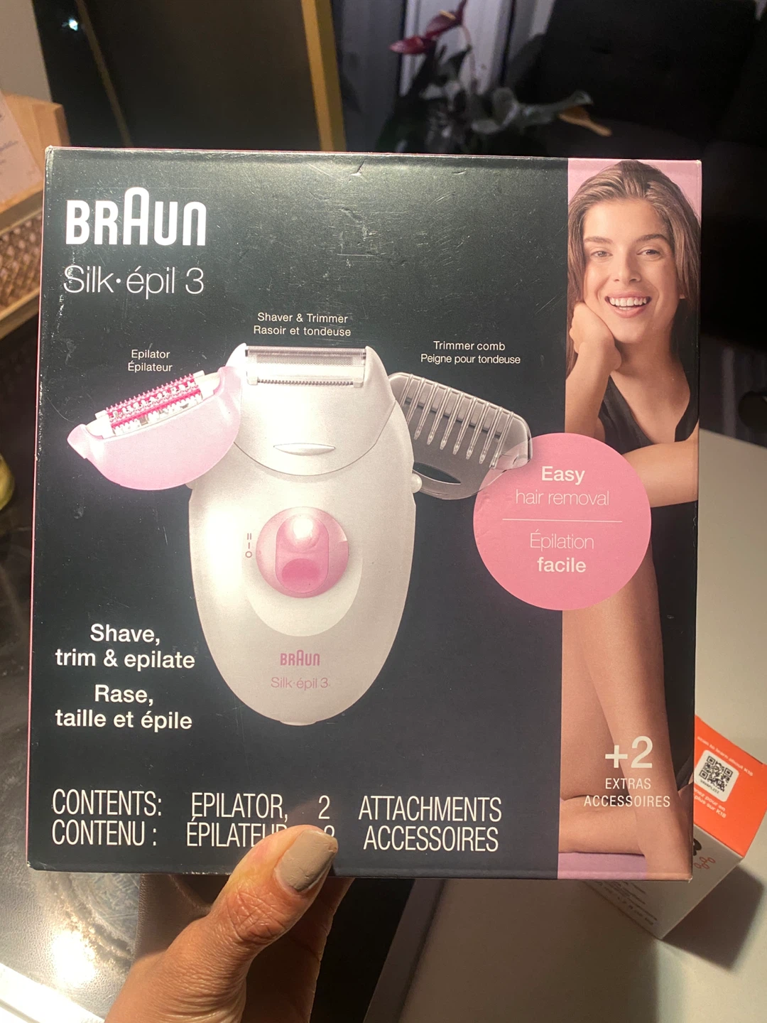 Braun Silk-épil 3 Epilator with 2 Attachments