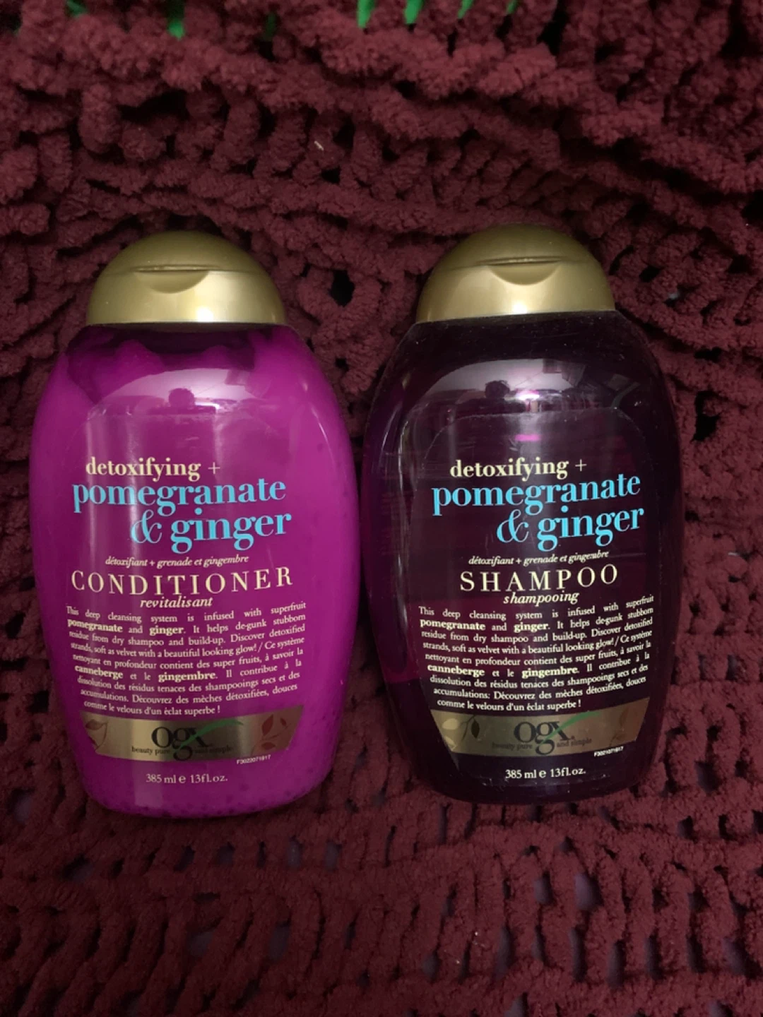 OGX Detoxifying Pomegranate & Ginger Shampoo & Conditioner Set