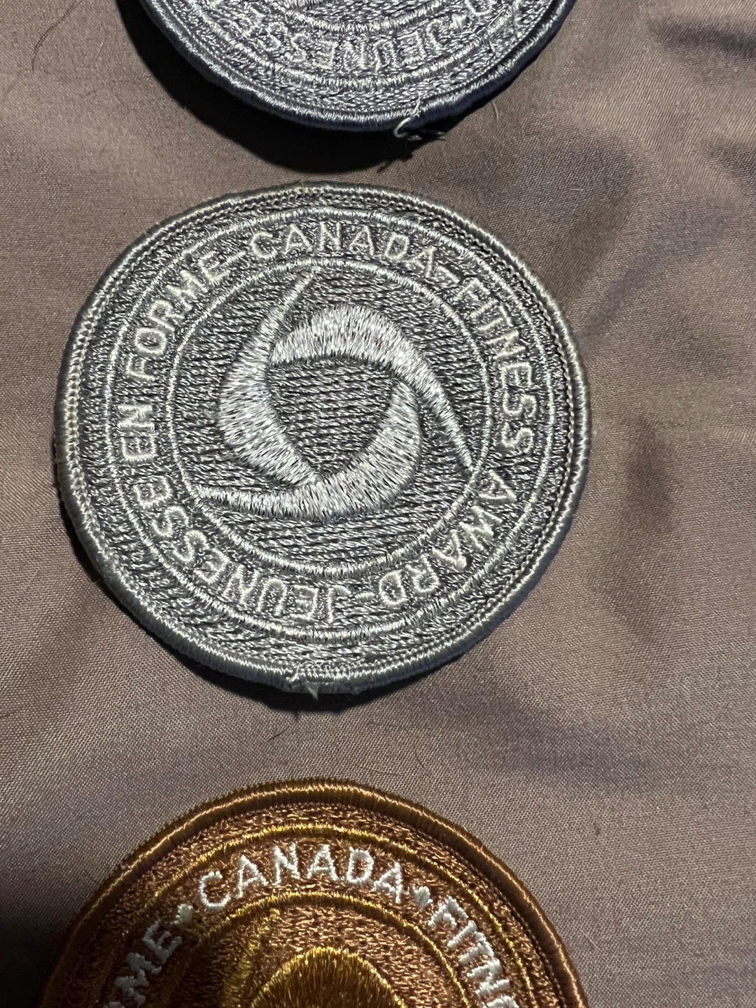 4 Vintage Canada Fitness Award Patches - photo 3