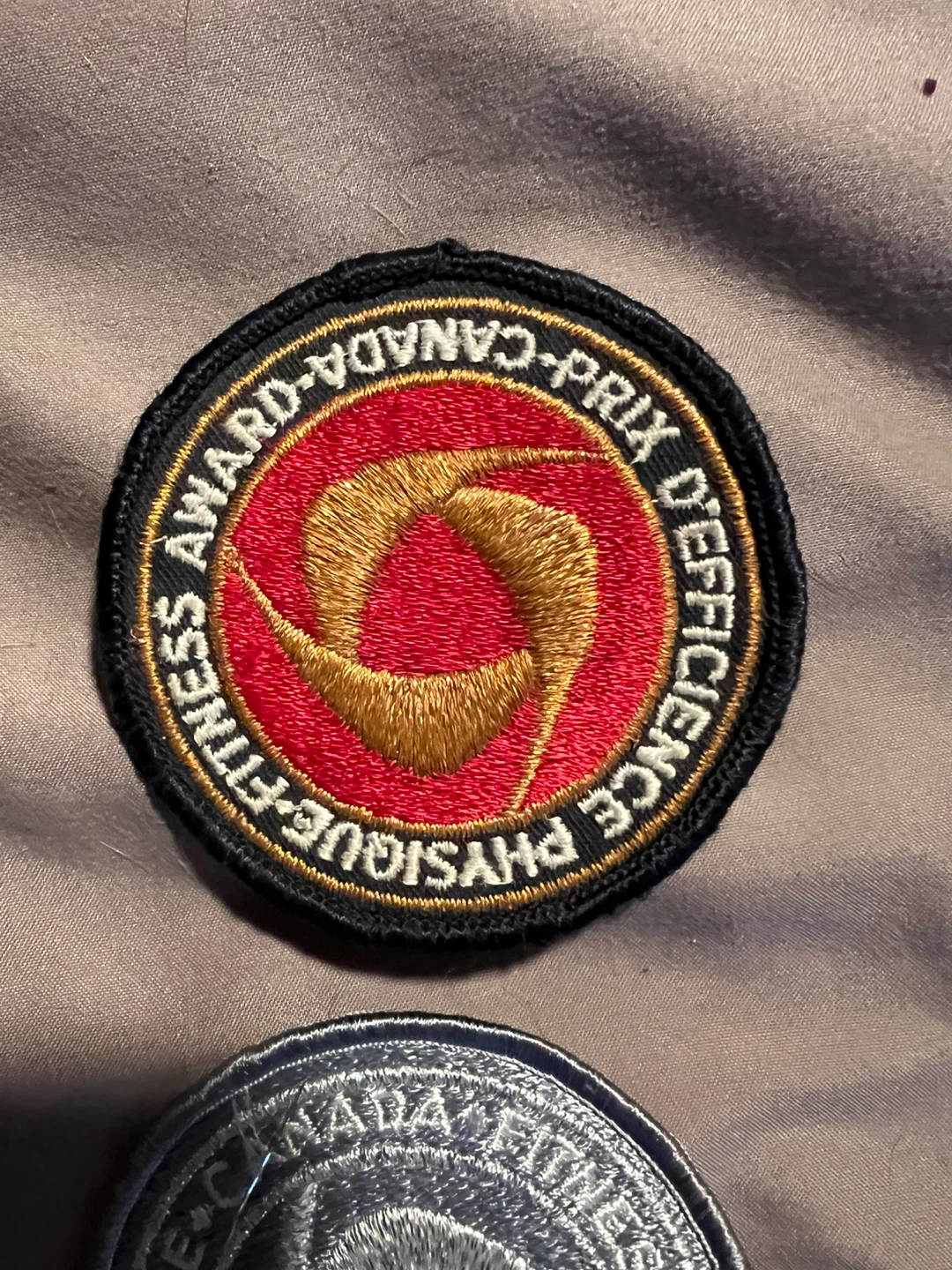 4 Vintage Canada Fitness Award Patches - photo 2