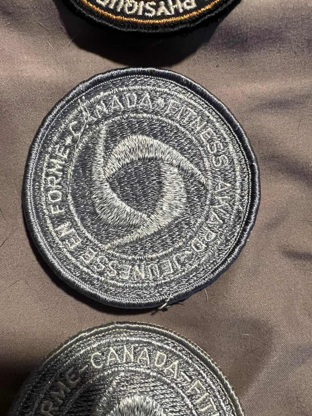 4 Vintage Canada Fitness Award Patches - photo 5