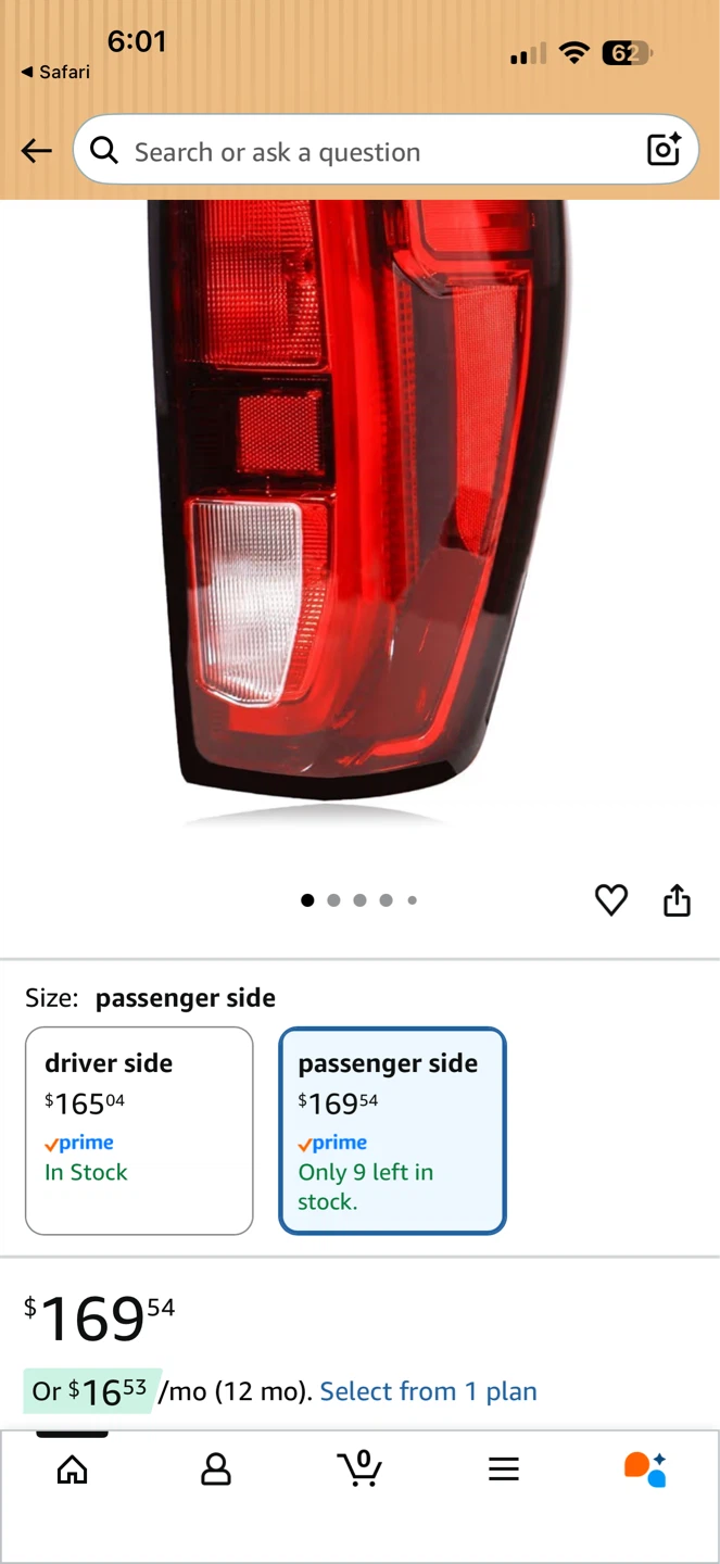 Passenger Side Tail Light for GMC Sierra - photo 3