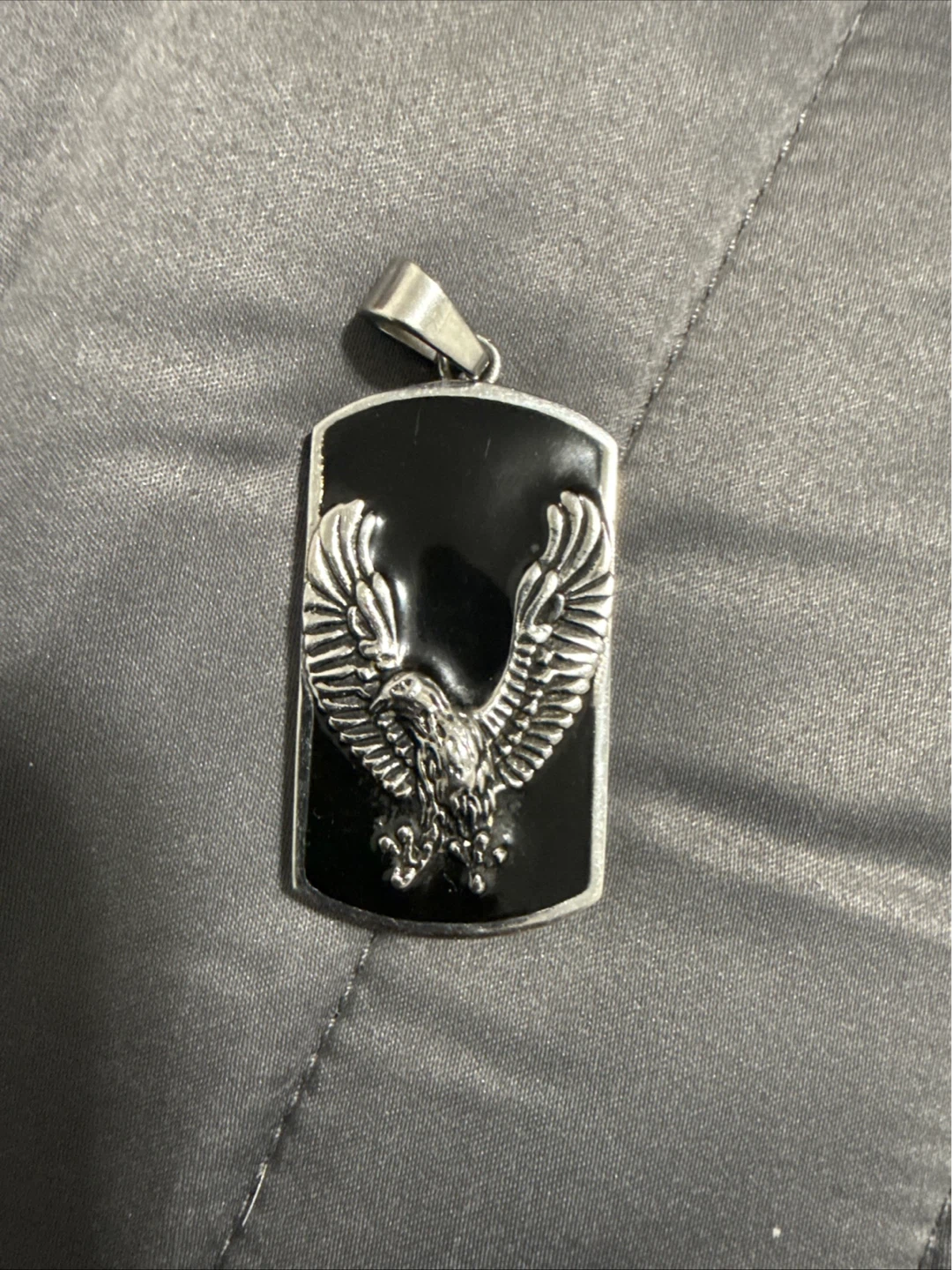 Eagle Pendant Necklace Black stainless - photo 2