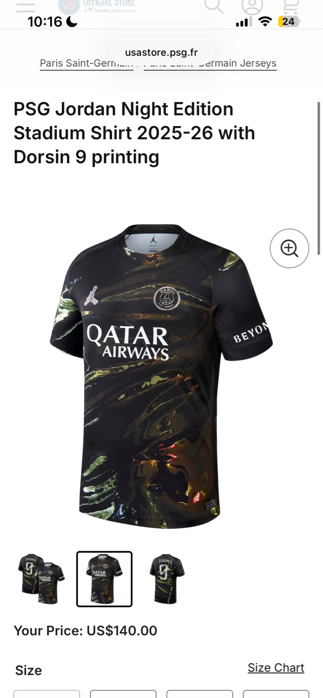 Paris Saint-Germain Jordan Night Edition Jersey - photo 2