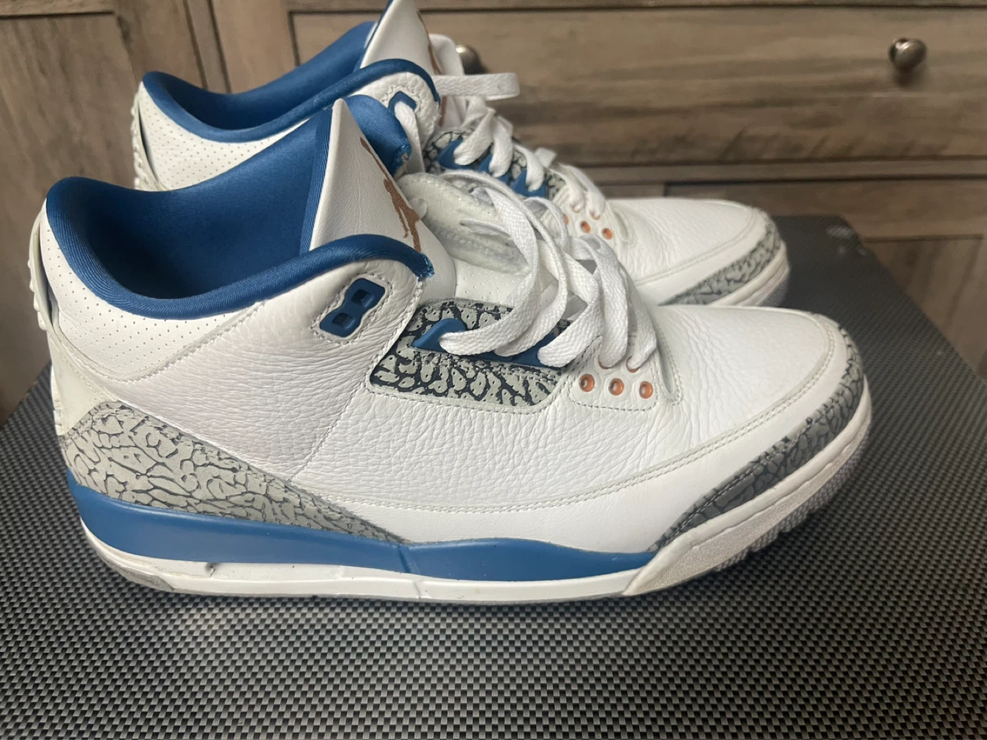 Air Jordan 3 Retro White Racer Blue US 11 - photo 2