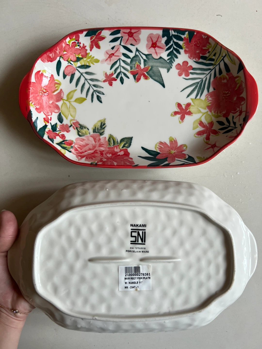Rectangular Fish Plate with Handle - photo 2