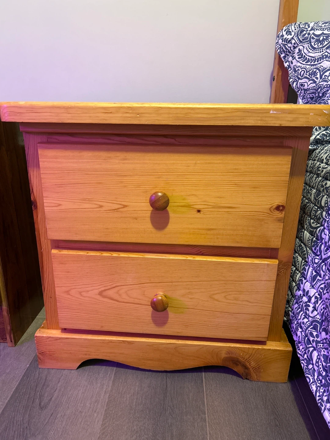 Solid Wood Nightstand