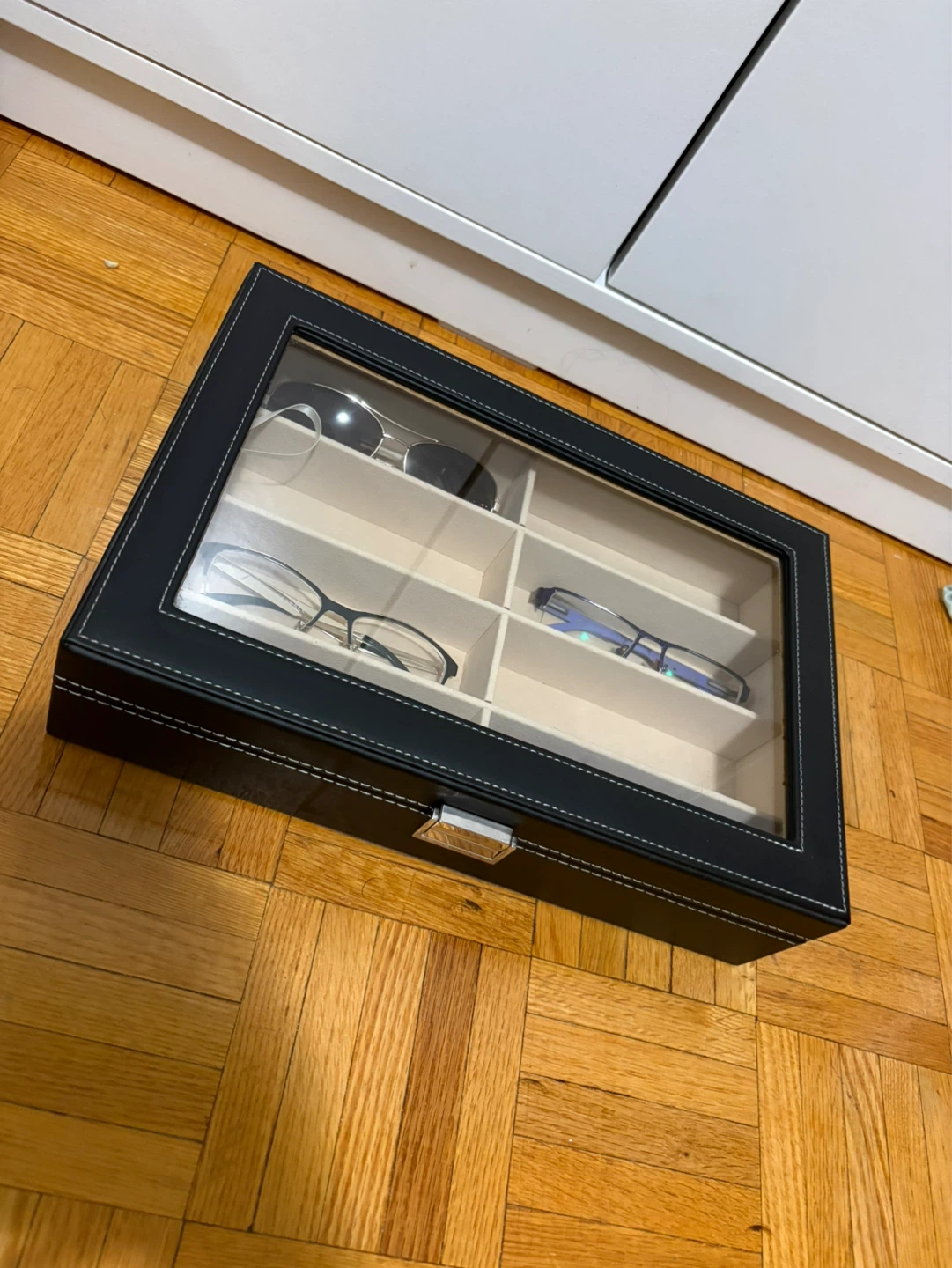 8-Slot Glasses Organizer Box (Glass Top) - photo 5