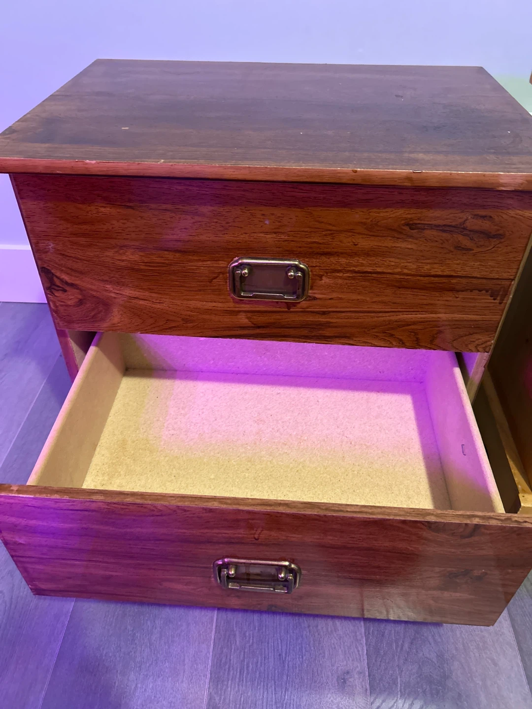 Wooden Two-Drawer Nightstand - photo 4