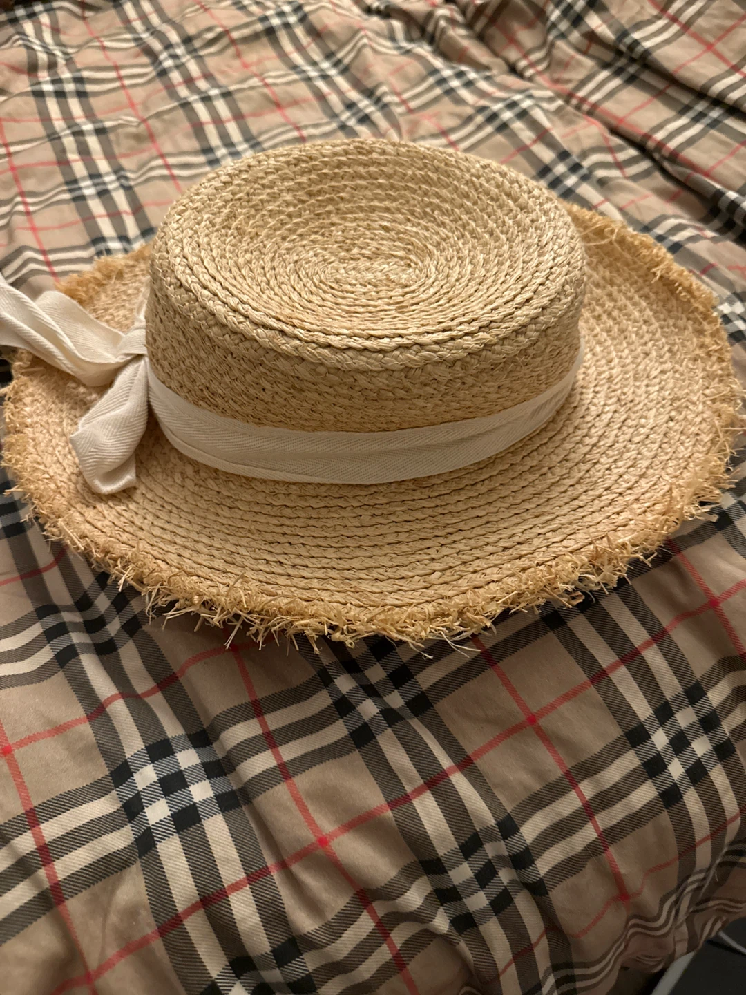 Straw Hat with Ribbon Detail - photo 3