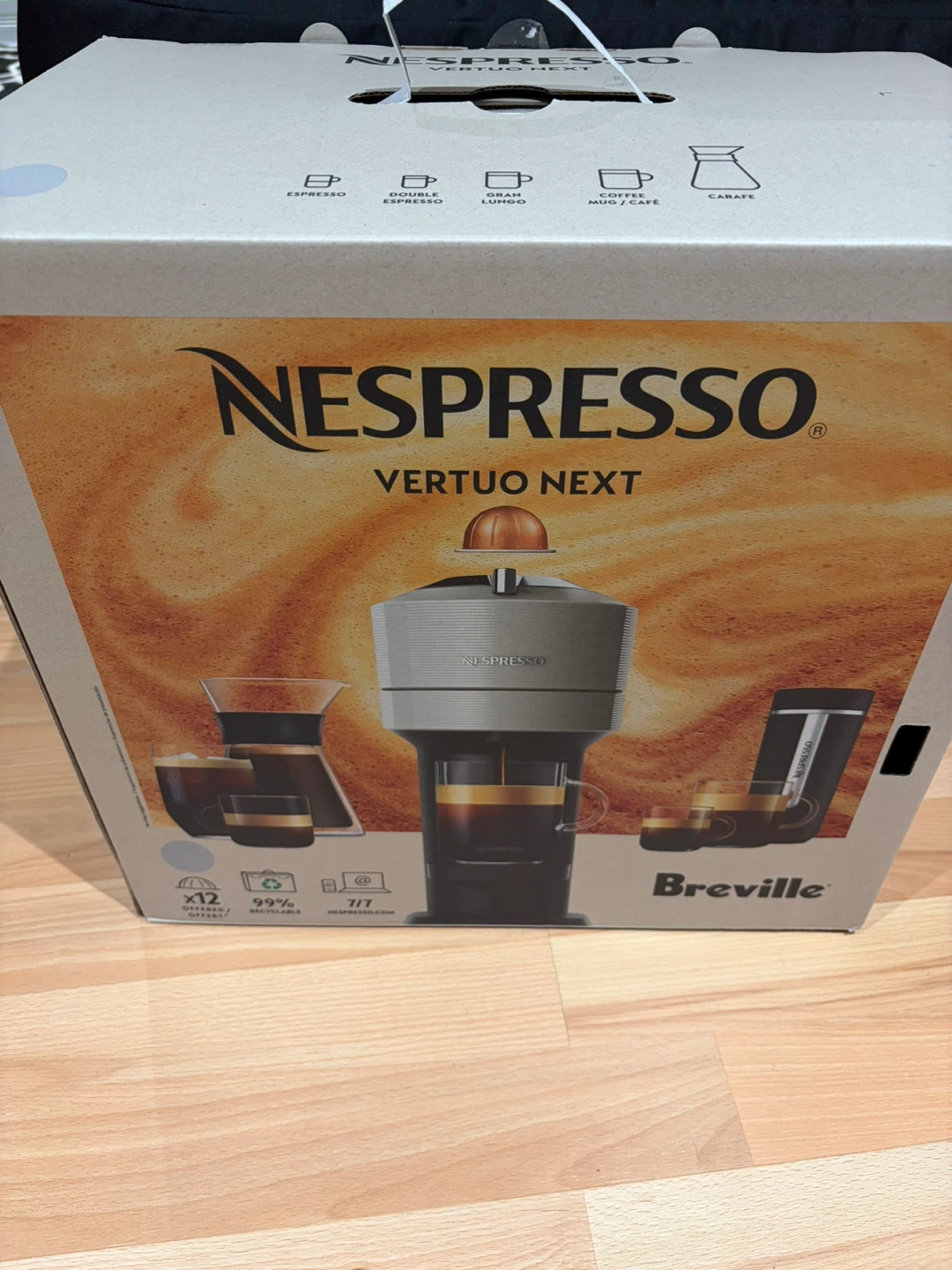 Nespresso Vertuo Next by Breville light grey