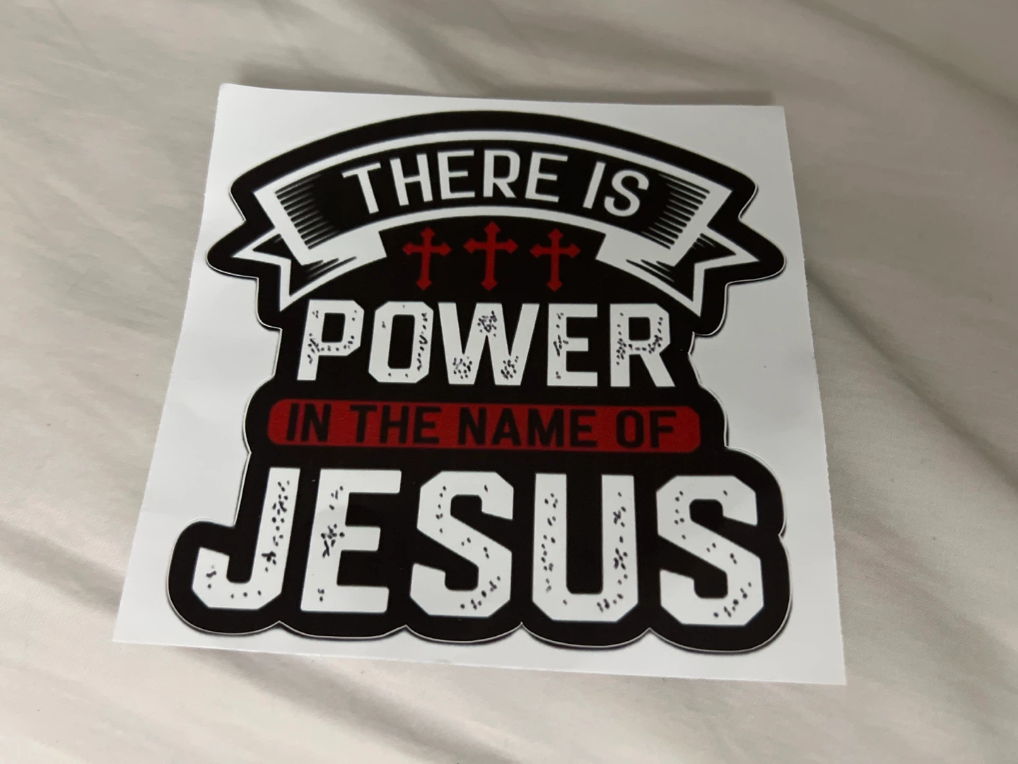 Power in the Name of Jesus car  decal sticker
