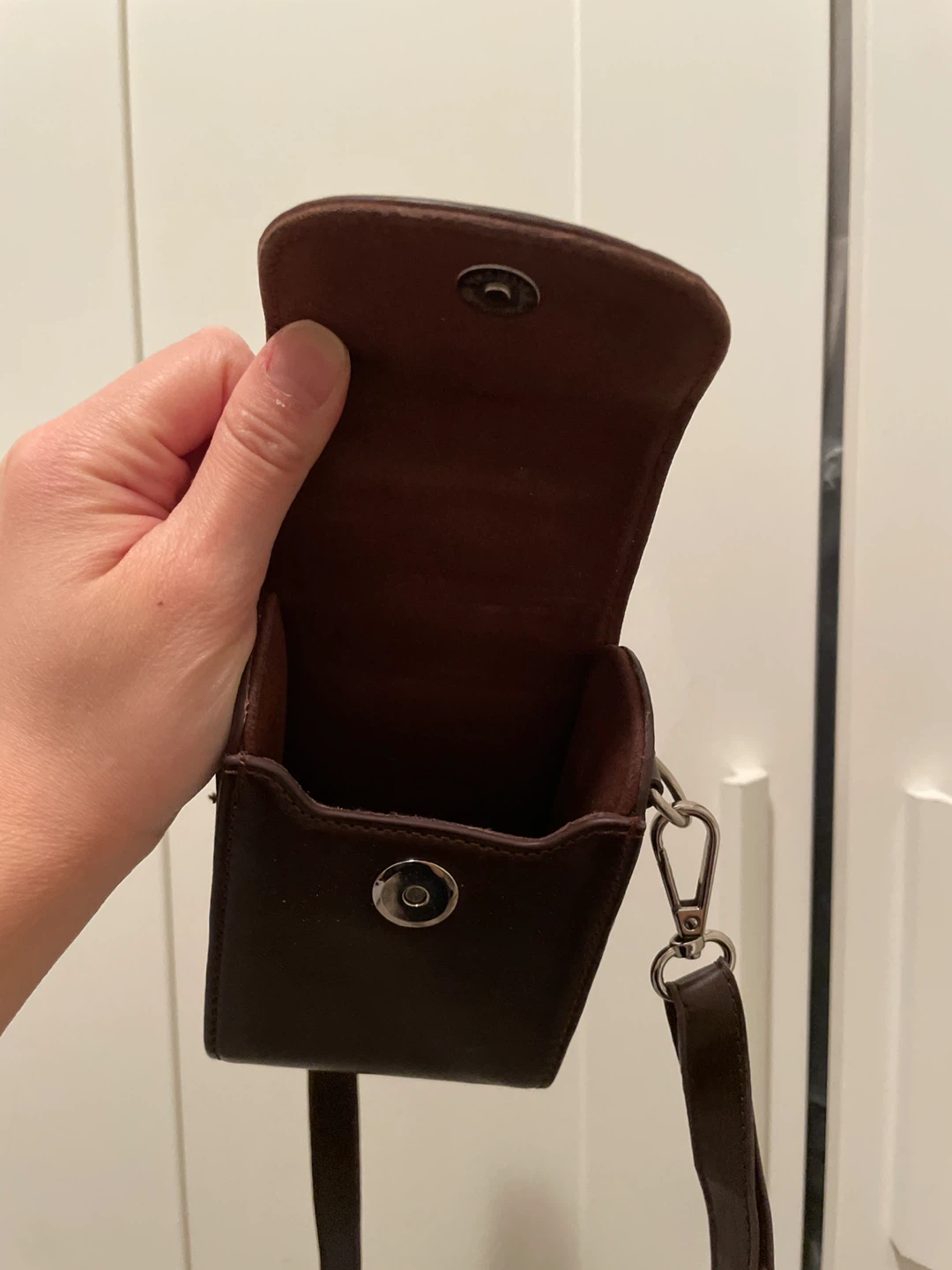 Brown Leather Mini Camera Bag (Crossbody) - photo 2
