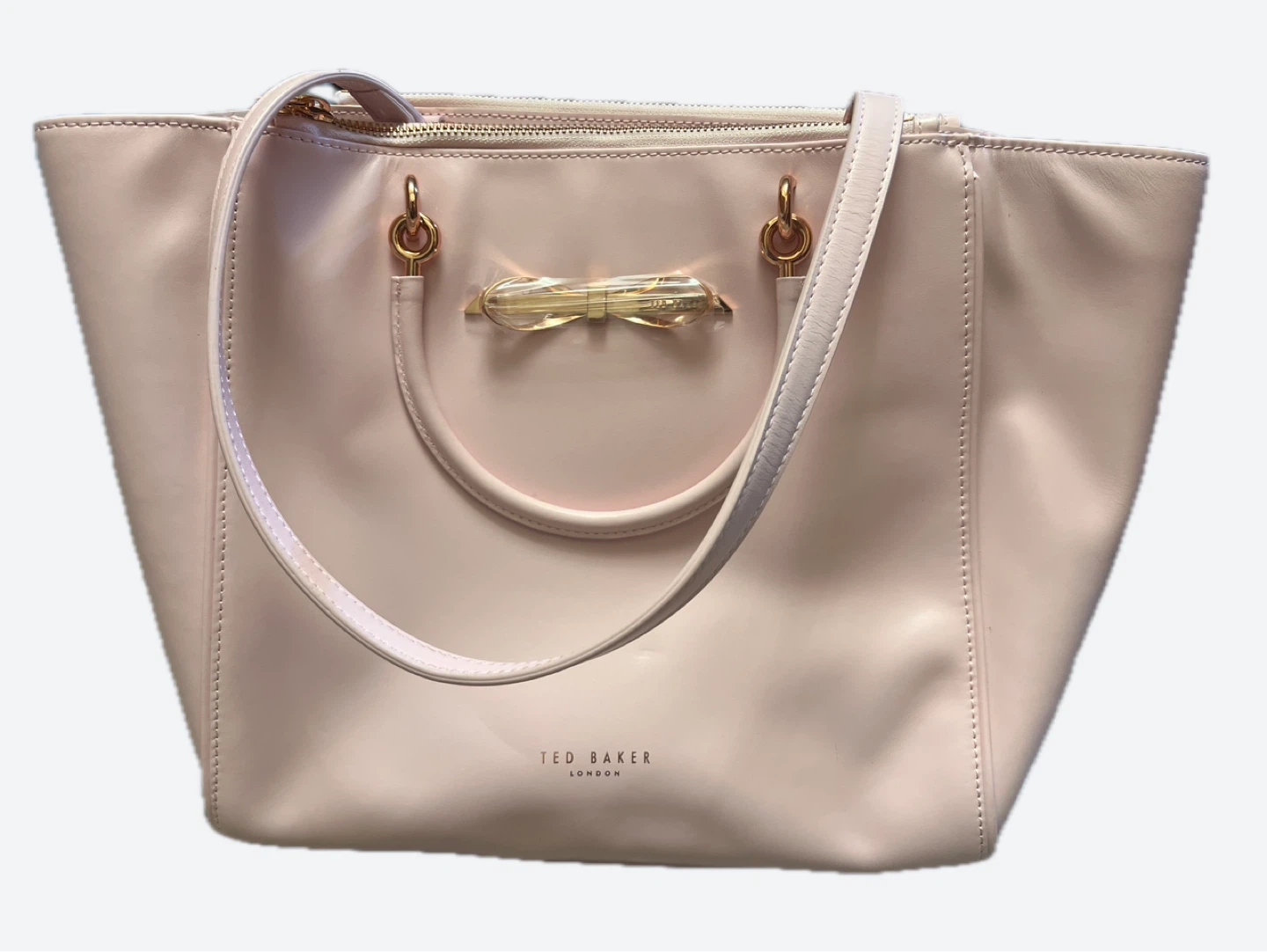 New with tag Ted Baker London Pink Leather Tote Bag