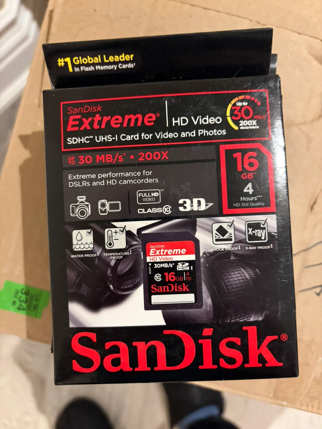 SanDisk Extreme SDHC UHS-I 16GB Card for Video and Photos